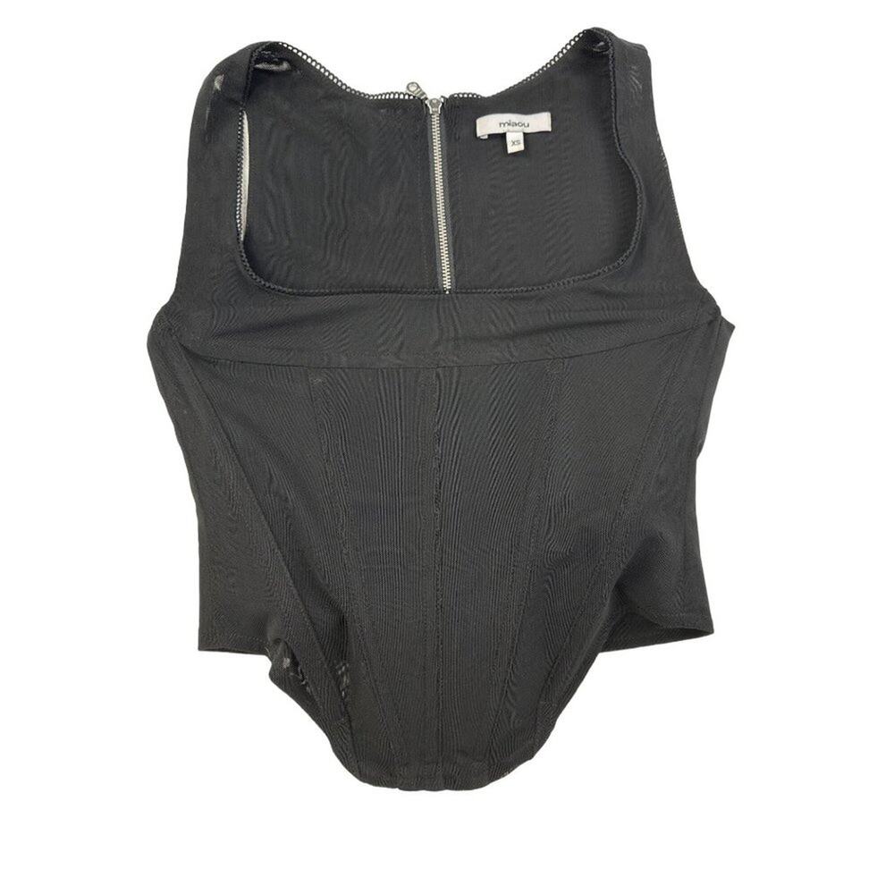 Miaou - Campbell Corset Top in Black